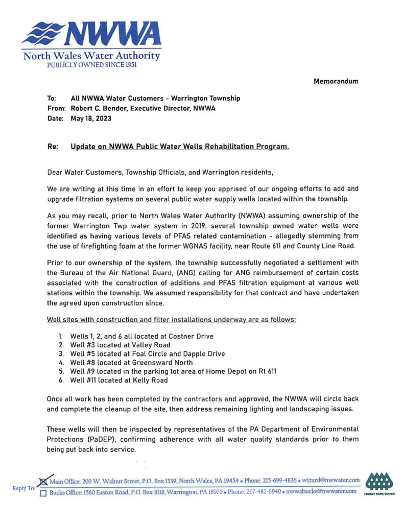 NWWA Public Water Wells Rehabilitation Program Update